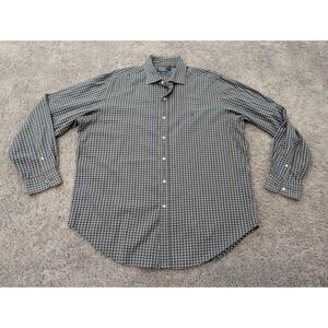 Polo Ralph Lauren Button Up Shirt Mens‎ Extra Large Classic Fit Logo Check